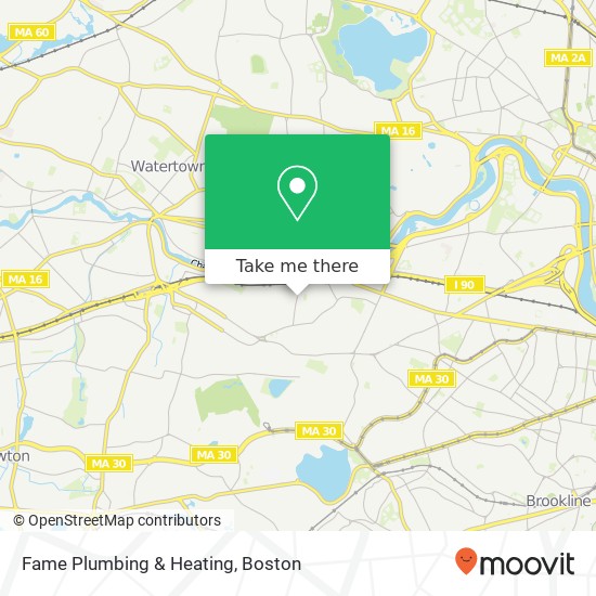 Fame Plumbing & Heating map