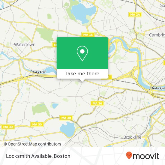 Locksmith Available map