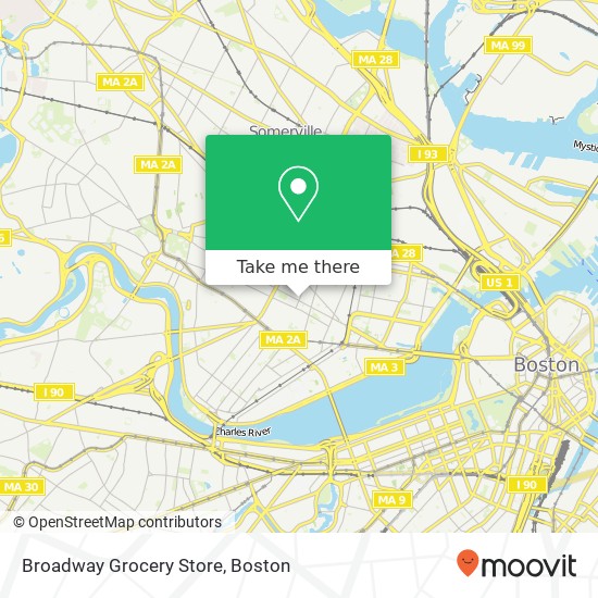 Broadway Grocery Store map