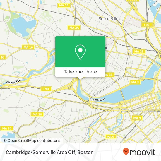 Cambridge/Somerville Area Off map