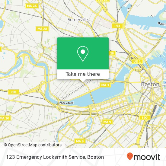 Mapa de 123 Emergency Locksmith Service