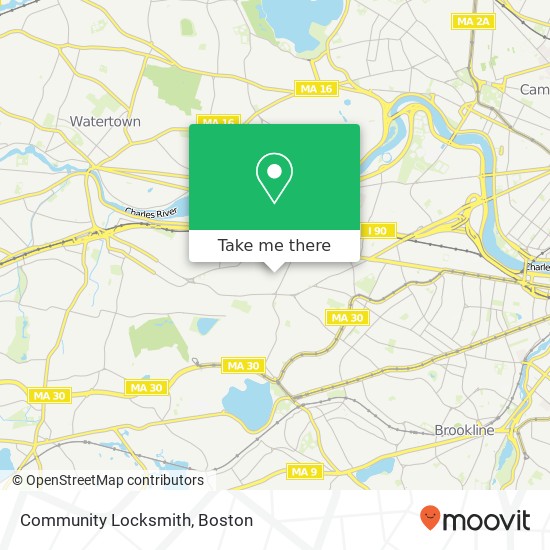 Mapa de Community Locksmith