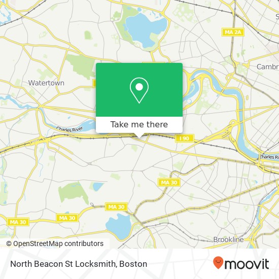 Mapa de North Beacon St Locksmith