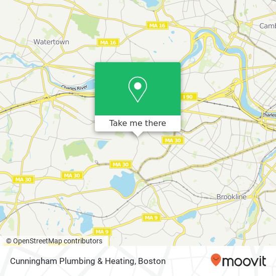 Cunningham Plumbing & Heating map