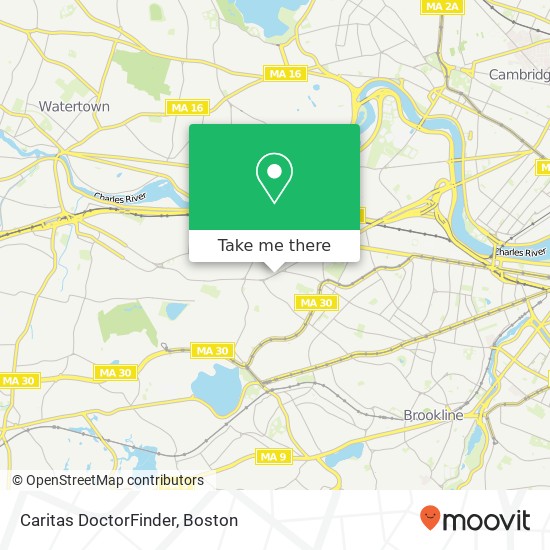 Caritas DoctorFinder map