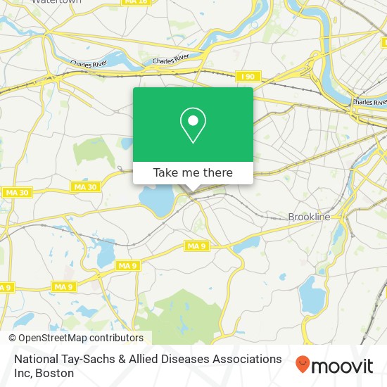 Mapa de National Tay-Sachs & Allied Diseases Associations Inc