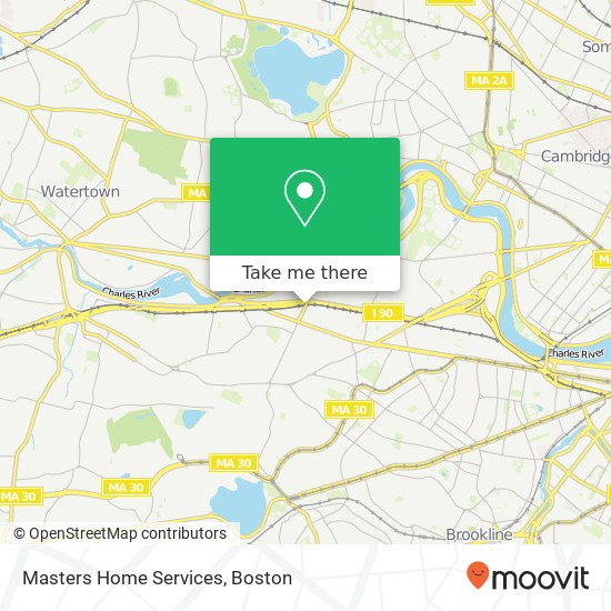 Masters Home Services map
