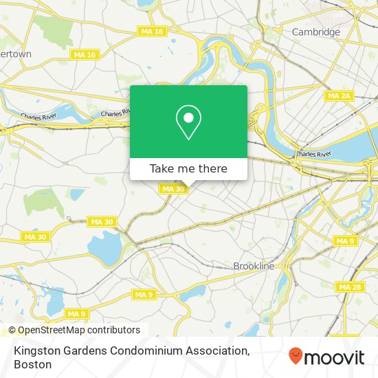 Kingston Gardens Condominium Association map