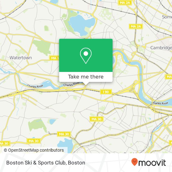 Mapa de Boston Ski & Sports Club