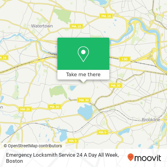 Mapa de Emergency Locksmith Service 24 A Day All Week