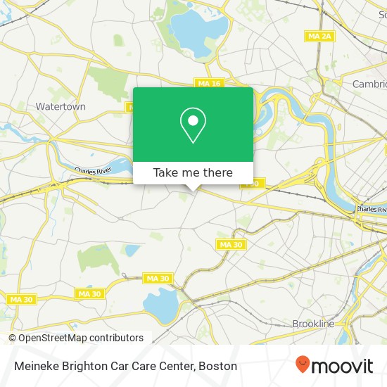 Mapa de Meineke Brighton Car Care Center