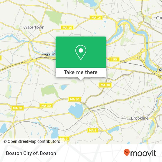 Mapa de Boston City of