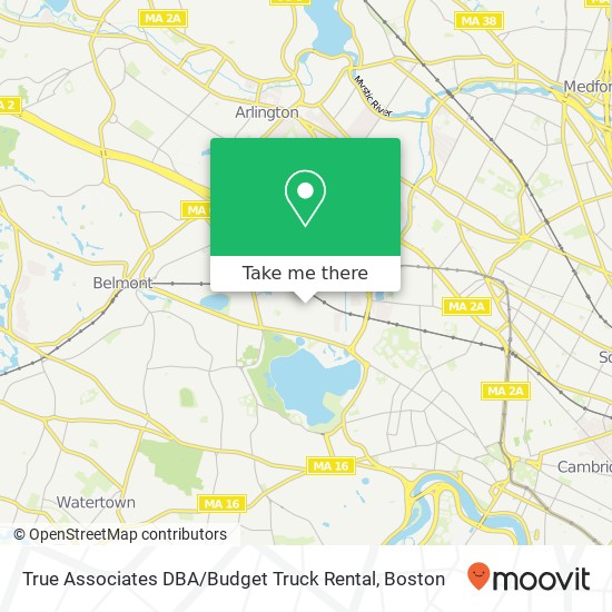 True Associates DBA / Budget Truck Rental map