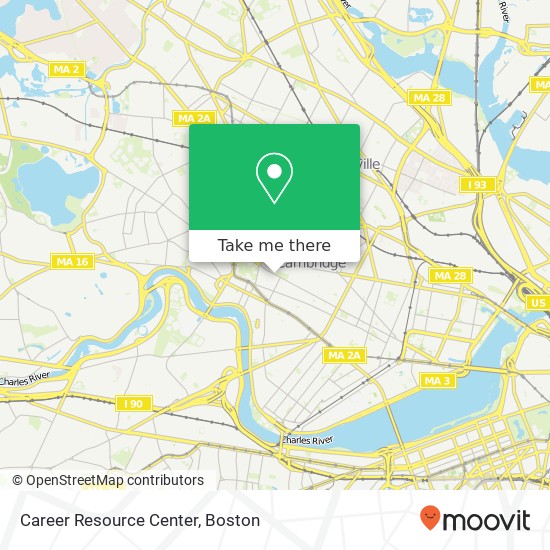 Career Resource Center map