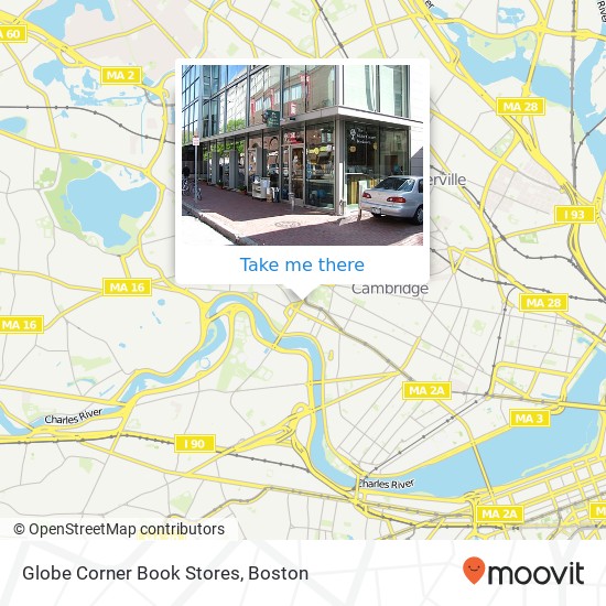 Mapa de Globe Corner Book Stores
