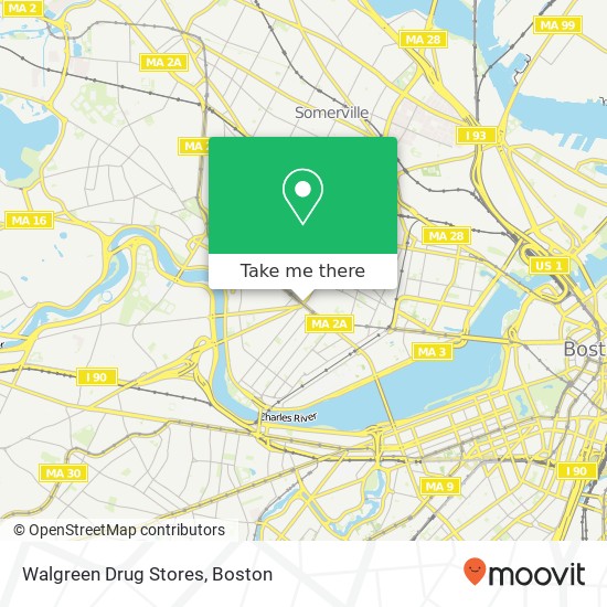 Walgreen Drug Stores map