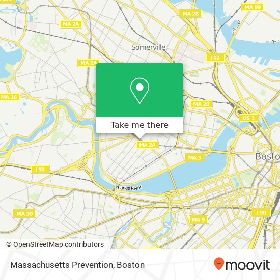 Massachusetts Prevention map