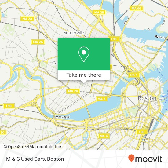 M & C Used Cars map