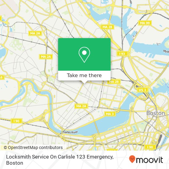 Locksmith Service On Carlisle 123 Emergency map