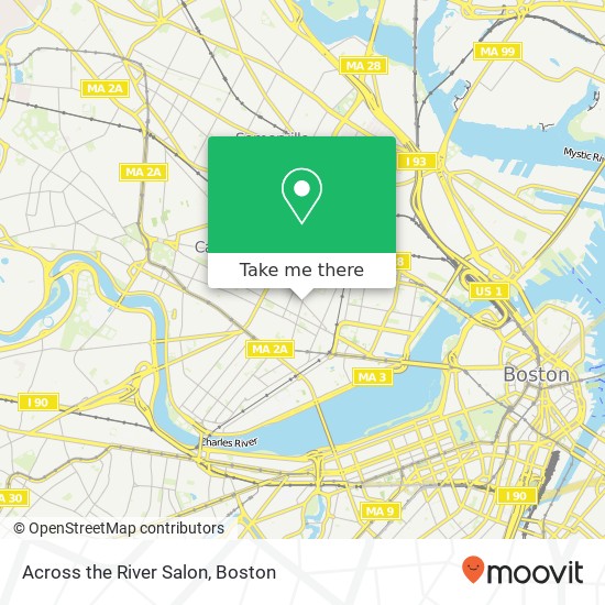 Across the River Salon map
