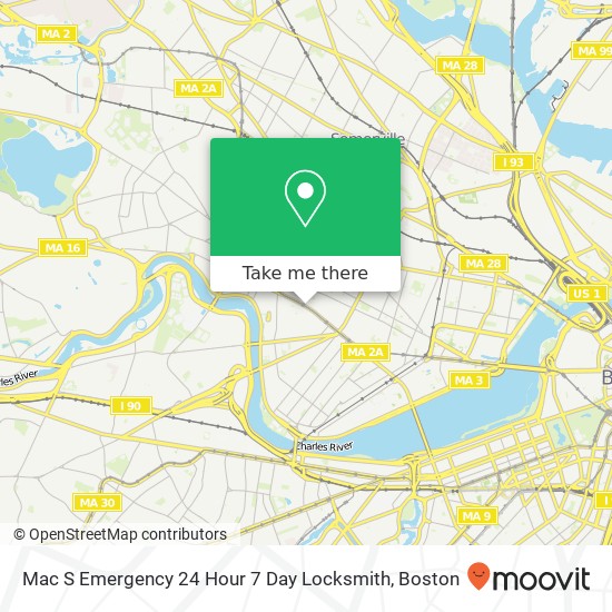 Mapa de Mac S Emergency 24 Hour 7 Day Locksmith