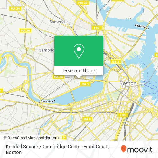 Kendall Square / Cambridge Center Food Court map