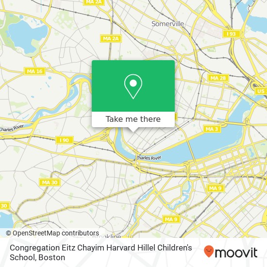 Congregation Eitz Chayim Harvard Hillel Children's School map