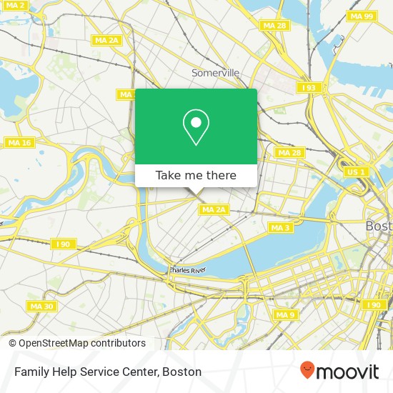 Family Help Service Center map