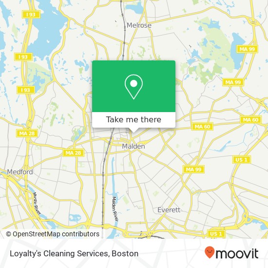 Loyalty's Cleaning Services map