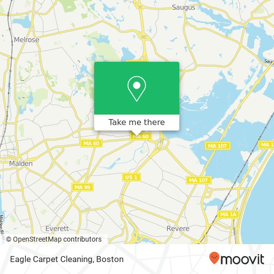 Mapa de Eagle Carpet Cleaning