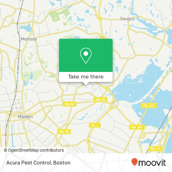 Mapa de Acura Pest Control