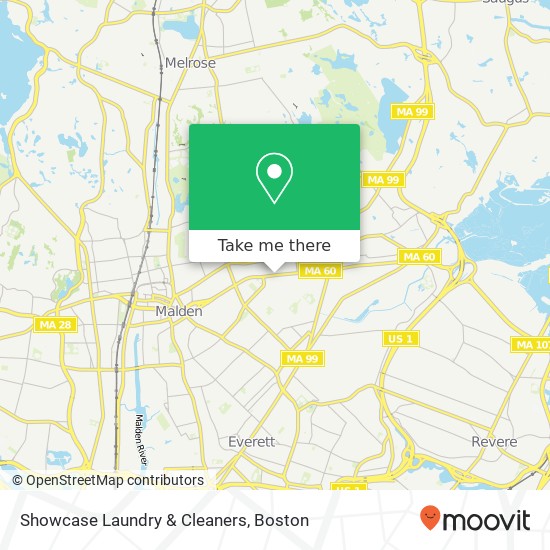 Mapa de Showcase Laundry & Cleaners