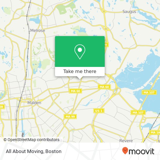 Mapa de All About Moving