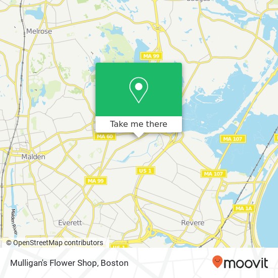 Mapa de Mulligan's Flower Shop