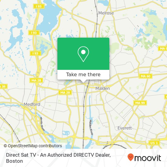 Direct Sat TV - An Authorized DIRECTV Dealer map