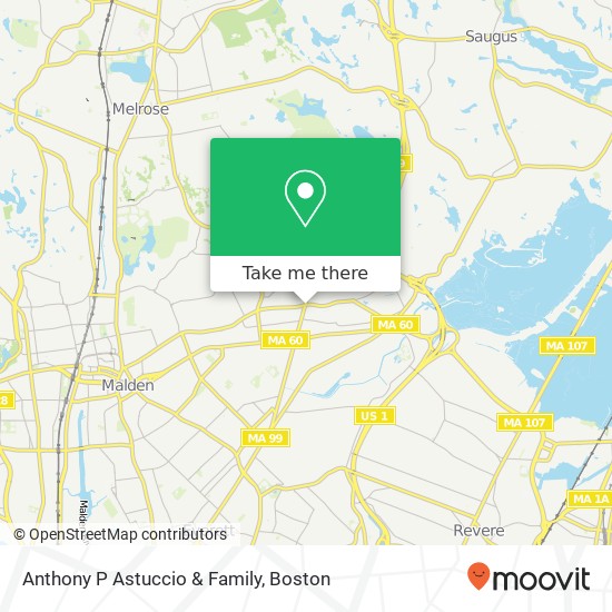 Anthony P Astuccio & Family map