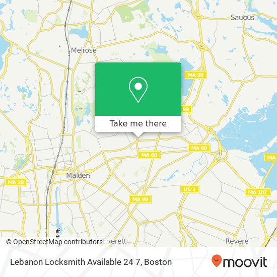 Lebanon Locksmith Available 24 7 map