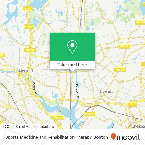 Sports Medicine and Rehabilitation Therapy map