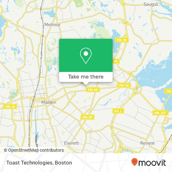 Mapa de Toast Technologies