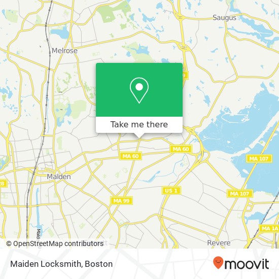 Maiden Locksmith map