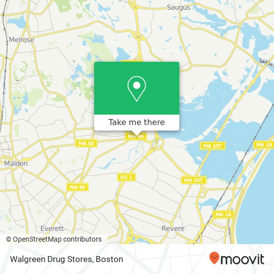 Walgreen Drug Stores map