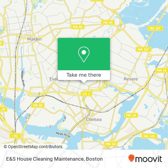 E&S House Cleaning Maintenance map