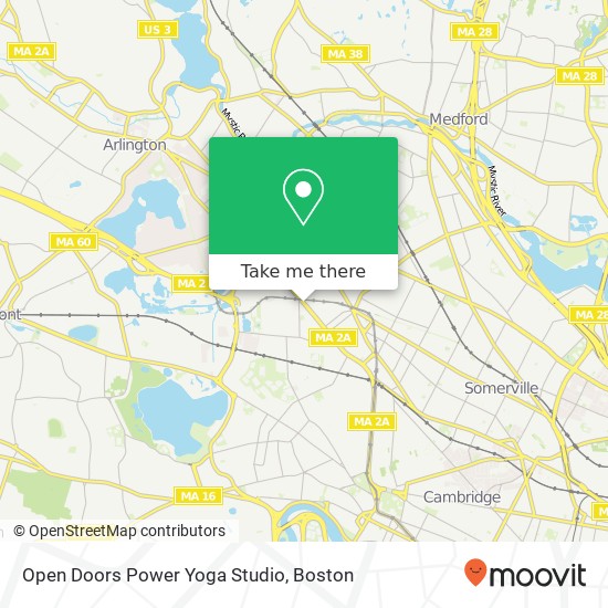 Mapa de Open Doors Power Yoga Studio