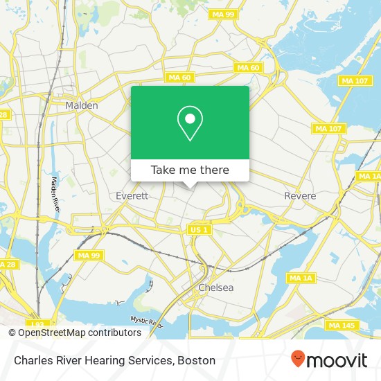 Charles River Hearing Services map