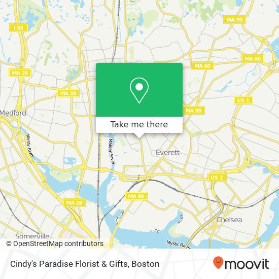 Cindy's Paradise Florist & Gifts map