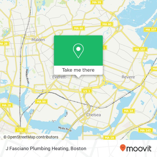 J Fasciano Plumbing Heating map