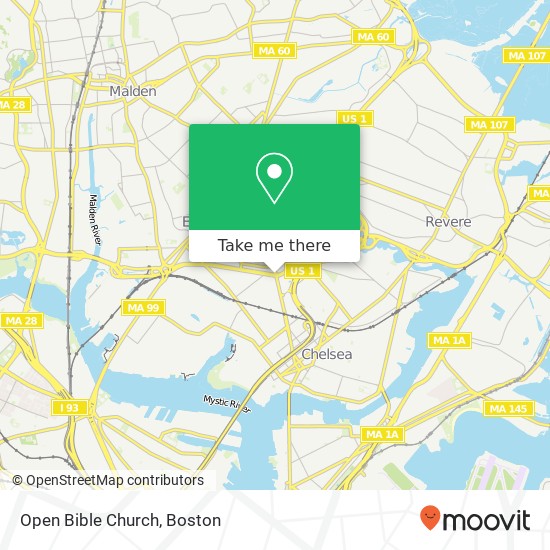 Mapa de Open Bible Church