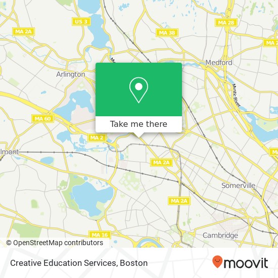 Creative Education Services map