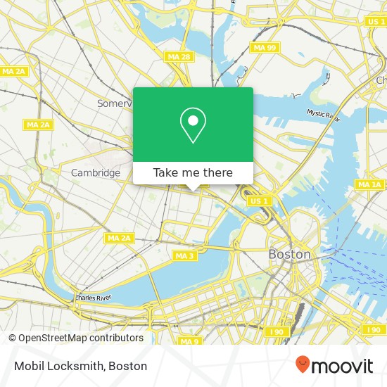 Mobil Locksmith map