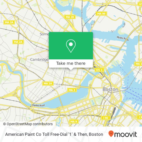 Mapa de American Paint Co Toll Free-Dial '1' & Then